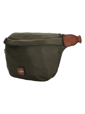 Charm Saszetka w kolorze ciemnozielonym - 22 x 14 x 6 cm