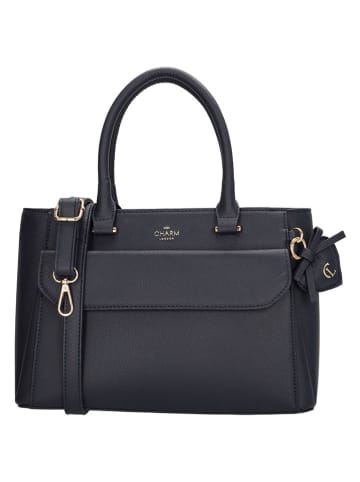 Charm Henkeltasche in Schwarz - (B)30 x (H)21 x (T)12 cm