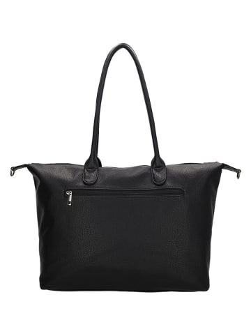 Charm Schultertasche in Schwarz - (B)42 x (H)25 x (T)15 cm