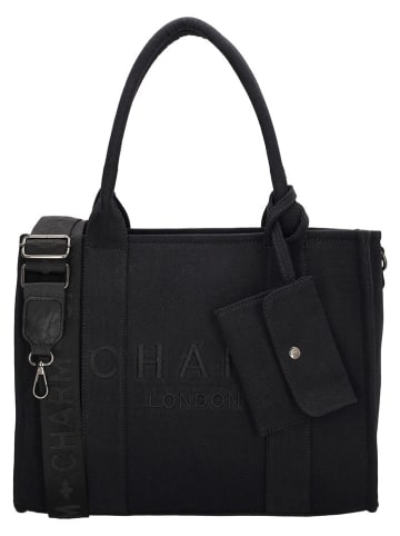 Charm Schultertasche in Schwarz - (B)34 x (H)27 x (T)15 cm