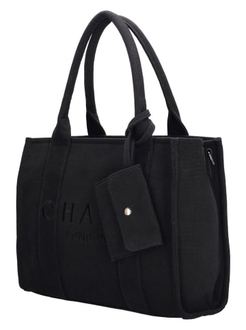 Charm Schultertasche in Schwarz - (B)34 x (H)27 x (T)15 cm