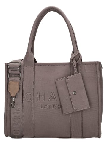 Charm Schultertasche in Grau - (B)34 x (H)27 x (T)15 cm