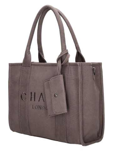 Charm Schultertasche in Grau - (B)34 x (H)27 x (T)15 cm