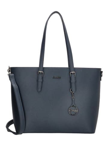 Charm Shopper "Birmingham" in Dunkelblau - (B)47 x (H)32,5 x (T)14,5 cm
