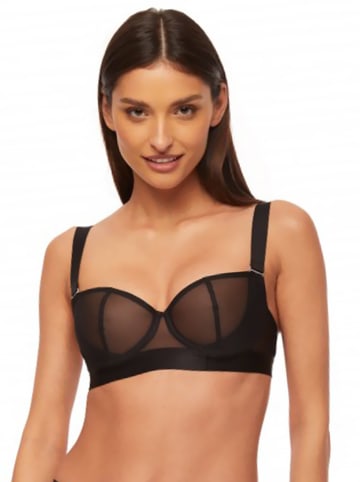 Kinga Balconette-BH "Mist" in Schwarz