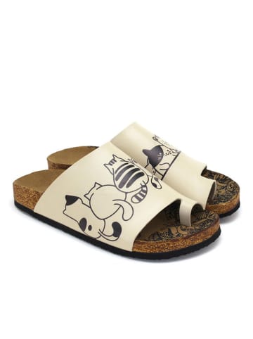 Calceo Zehentrenner in Beige