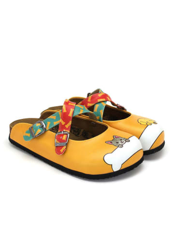 Calceo Clogs in Gelb