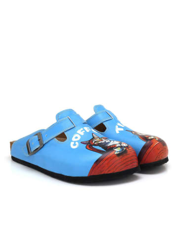 Calceo Clogs in Hellblau