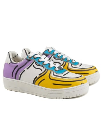 Goby Leder-Sneakers in Bunt