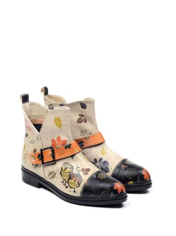 Goby Boots in Schwarz/ Beige/ Bunt