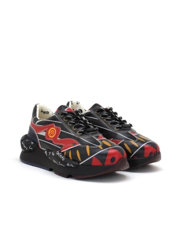 Goby Sneakersy w kolorze czarno-czerwonym