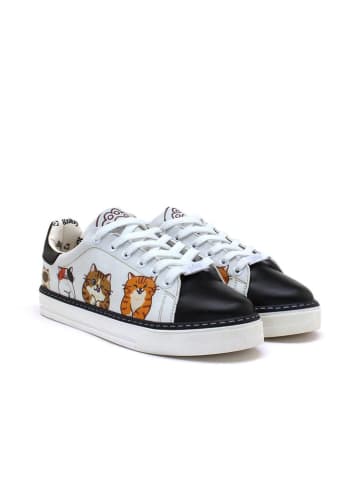 Goby Sneakers in Weiß/ Schwarz