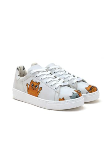 Goby Sneakersy w kolorze kremowo-pomarańczowym