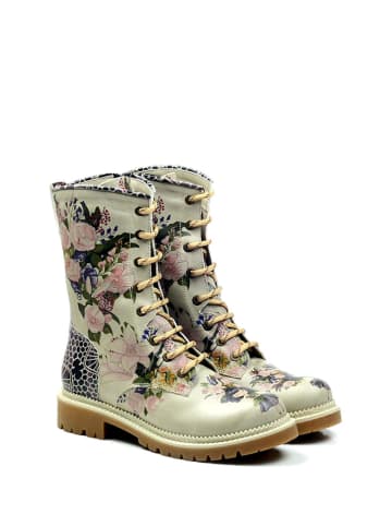 Goby Boots in Beige/ Bunt