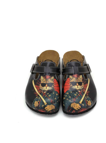 Goby Clogs in Schwarz