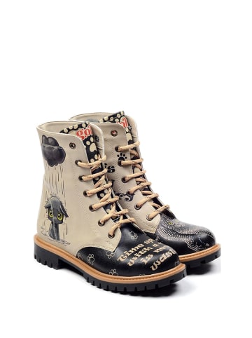 Goby Boots in Beige/ Bunt