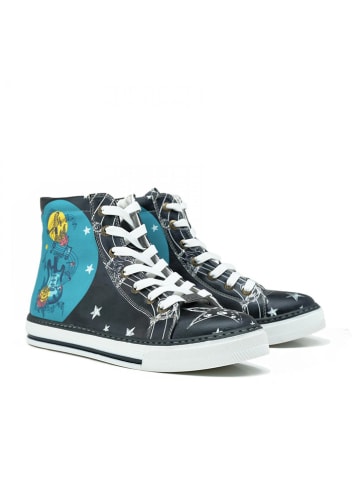 Goby Sneakersy w kolorze czarno-niebieskim