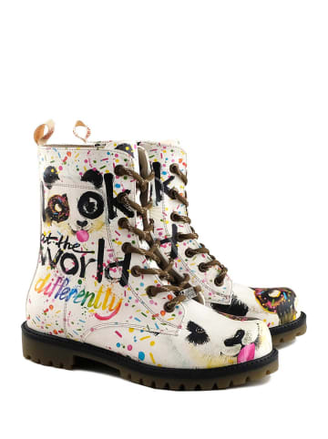 Goby Boots in Weiß/ Bunt