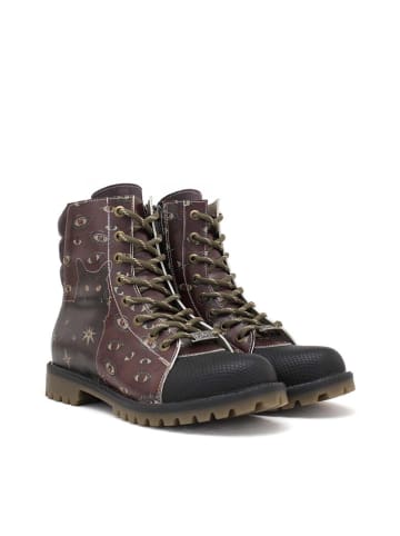 Goby Boots in Braun/ Lila