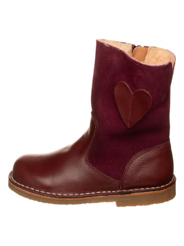 kmins Leder-Winterstiefel in Dunkelbraun