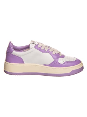 AUTRY Leder-Sneakers "Medalist" in Lila/ Weiß
