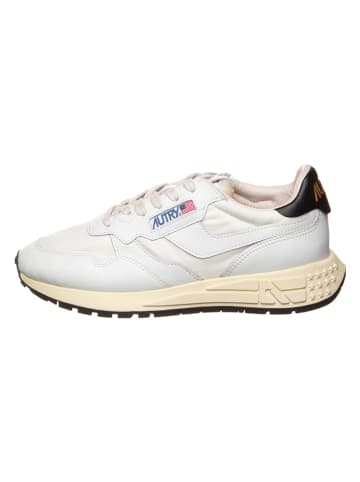 AUTRY Skórzane sneakersy "Reelwind Low" w kolorze biało-czarnym
