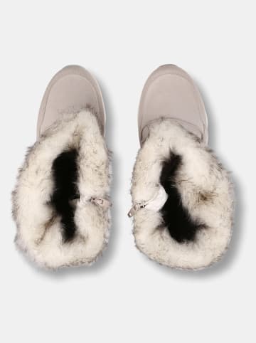 Kilpi Botki zimowe "Frozen" w kolorze biało-beżowym