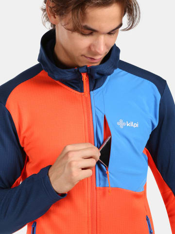 Kilpi Fleecejacke "Sevelen" in Orange/ Dunkelblau/ Hellblau