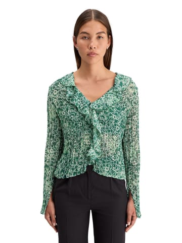 Scotch & Soda Bluse in Grün/ Weiß