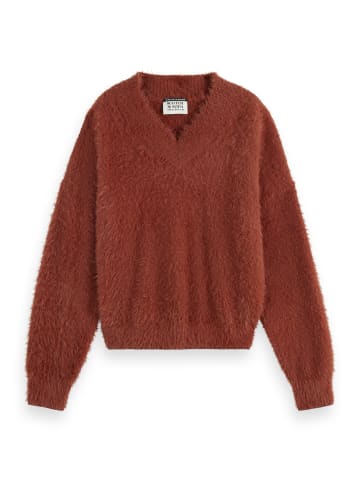 Scotch & Soda Sweter w kolorze czerwonobrązowym