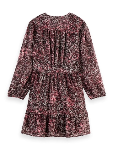 Scotch & Soda Jurk bordeaux/wit