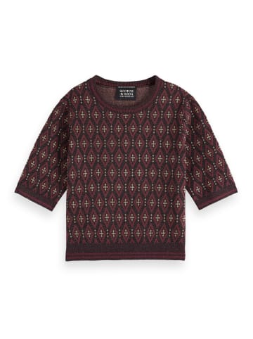 Scotch & Soda Sweter w kolorze bordowym