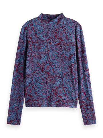 Scotch & Soda Longsleeve bordeaux/blauw