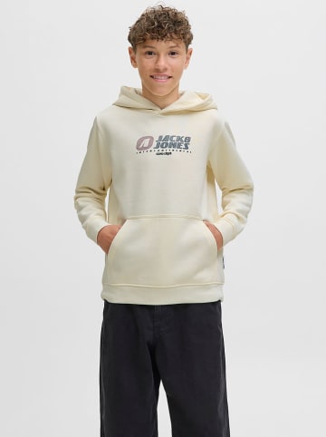 JACK & JONES Junior Hoodie "Tier" in Creme