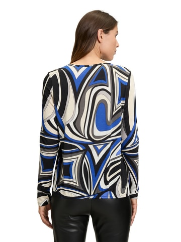 Betty Barclay Longsleeve zwart/blauw/crème