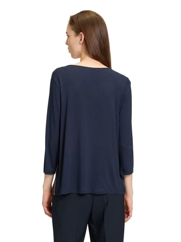 Betty Barclay Longsleeve in Dunkelblau/ Braun/ Beige