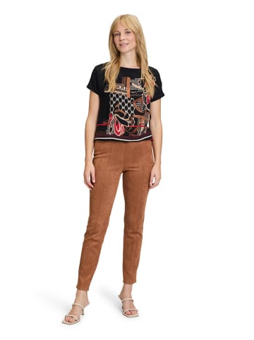 Betty Barclay Kunstlederhose in Hellbraun