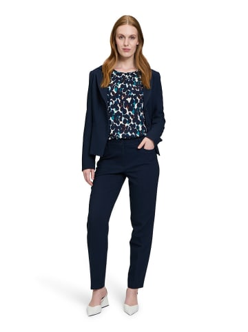 Betty Barclay Bluse in Dunkelblau/ Petrol/ Weiß