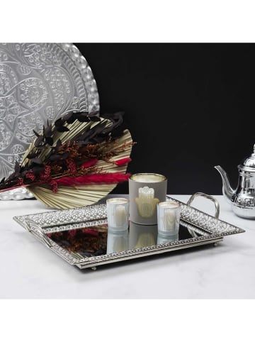 Make a Wish Decoratief dienblad zilverkleurig - (B)42,8 x (H)7 x (D)32 cm