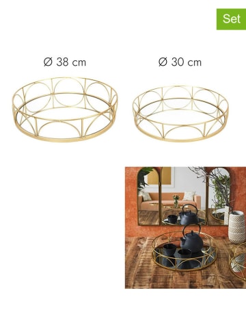 Ethnical Life 2er-Set: Tabletts in Gold