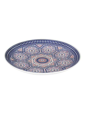 Make a Wish Serveerplateau donkerblauw/wit - Ø 31,7 cm