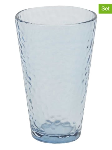 every ware 4-delige set: glazen blauw - 340 ml