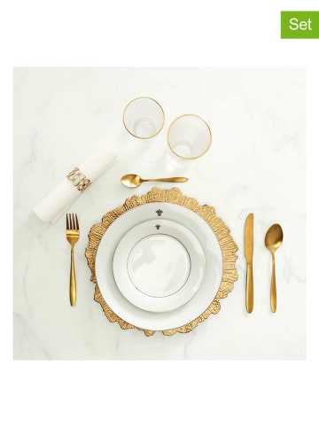 every ware 4er-Set: Teller in Gold - Ø 33 cm (Überraschungsprodukt)