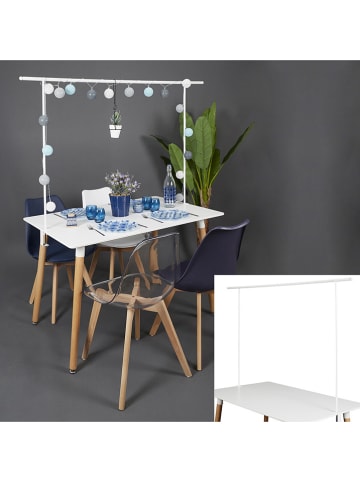 THE HOME DECO FACTORY Dekoracyjny stelaż w kolorze białym na stół - 250 x 90 x 4 cm