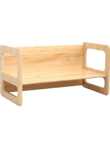 The Wild Hug Bank "Montessori" in Natur - (B)75 x (H)39 x (T)39 cm