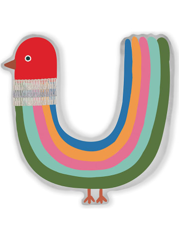 The Wild Hug Poduszka "Rainbow Birrd" ze wzorem - 42 x 21 cm