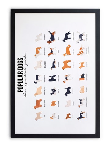 The Wild Hug Gerahmter Kunstdruck "Dogs" - (L)40 x (B)30 cm