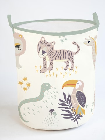 The Wild Hug Aufbewahrungskorb "Africa" in Beige/ Bunt - (H)50 x Ø 40 cm