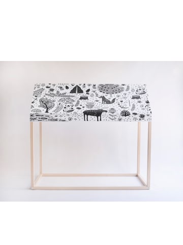 The Wild Hug Spielhaus "Wood" in Schwarz/ Weiß - (B)130 x (H)110 x (T)66 cm