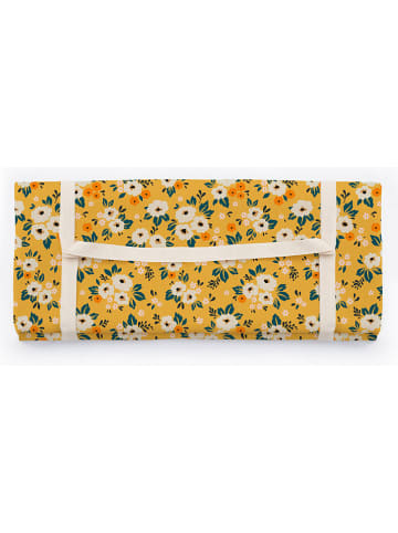 The Wild Hug Picknickdecke "Liberty" in Senf/ Bunt - (L)170 x (B)140 cm